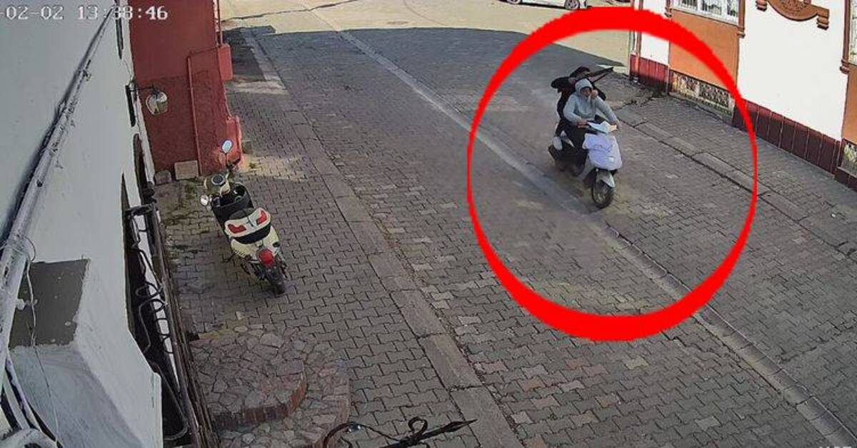 ‘Kız meselesi’ kovalaması kamerada